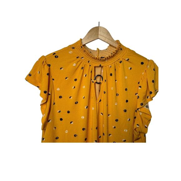 Adrienne Vittadini Large Ruffle Sleeve Top - Picture 2 of 4